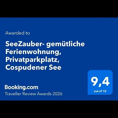 Seezauber- Gemuetliche Ferienwohnung, Privatparkplatz, Cospudener