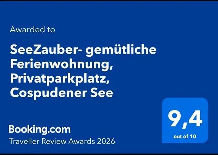 Seezauber- Gemuetliche Ferienwohnung, Privatparkplatz, Cospudener